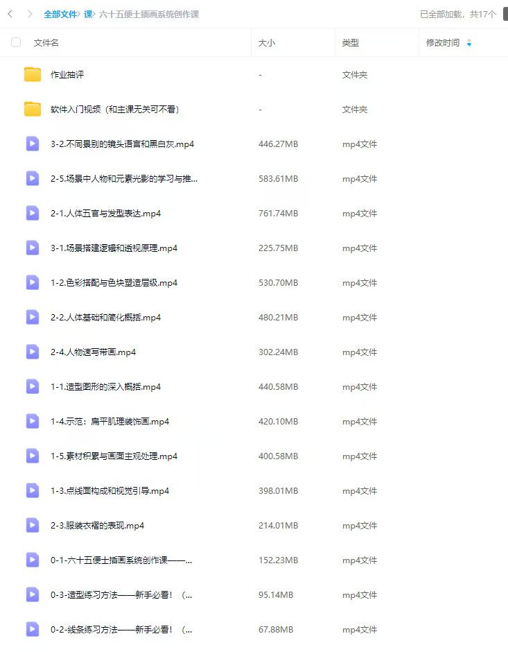 图片[1]-六十五便士插画系统创作课2024年8月【画质一般只有视频】-画CG