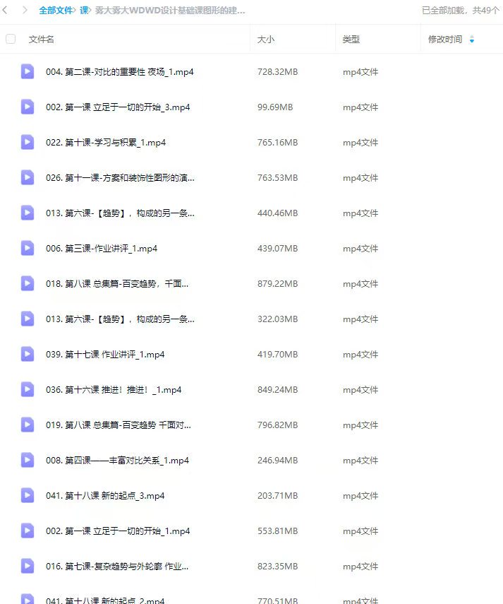 图片[1]-雾大设计基础课图形的建构与解构第2期【画质不错只有视频】-画CG